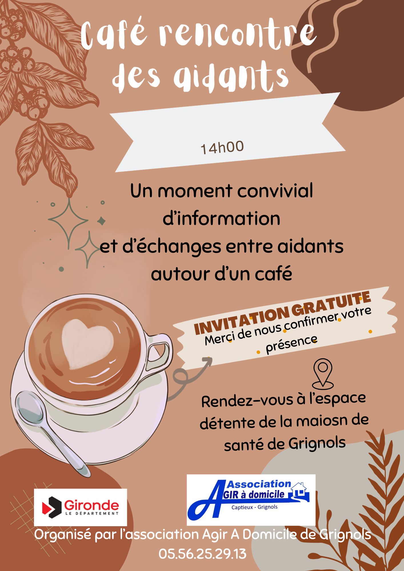 Affiche Café rencontre des aidants
